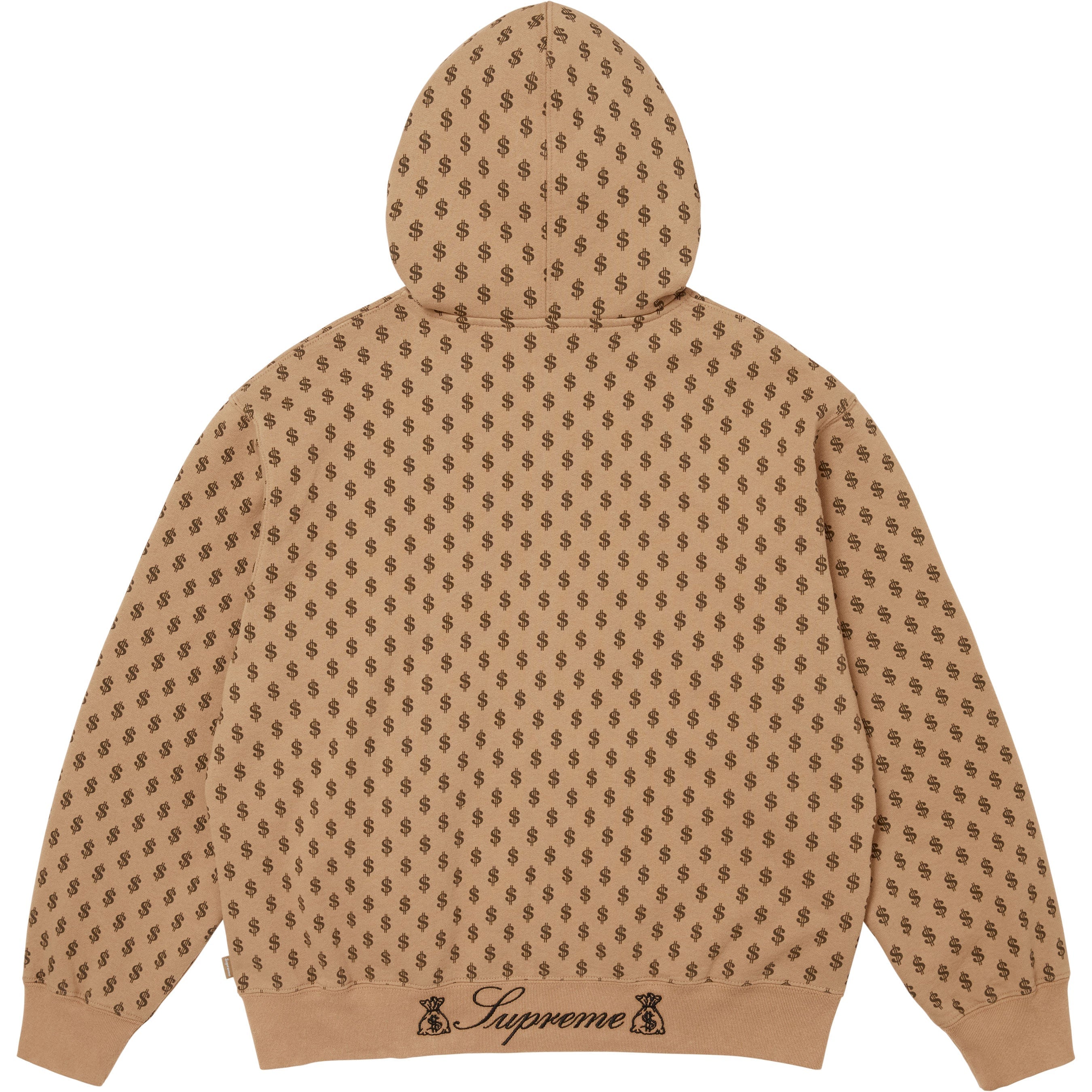 God Over Money Zip Up Hooded Sweatshirt view 17